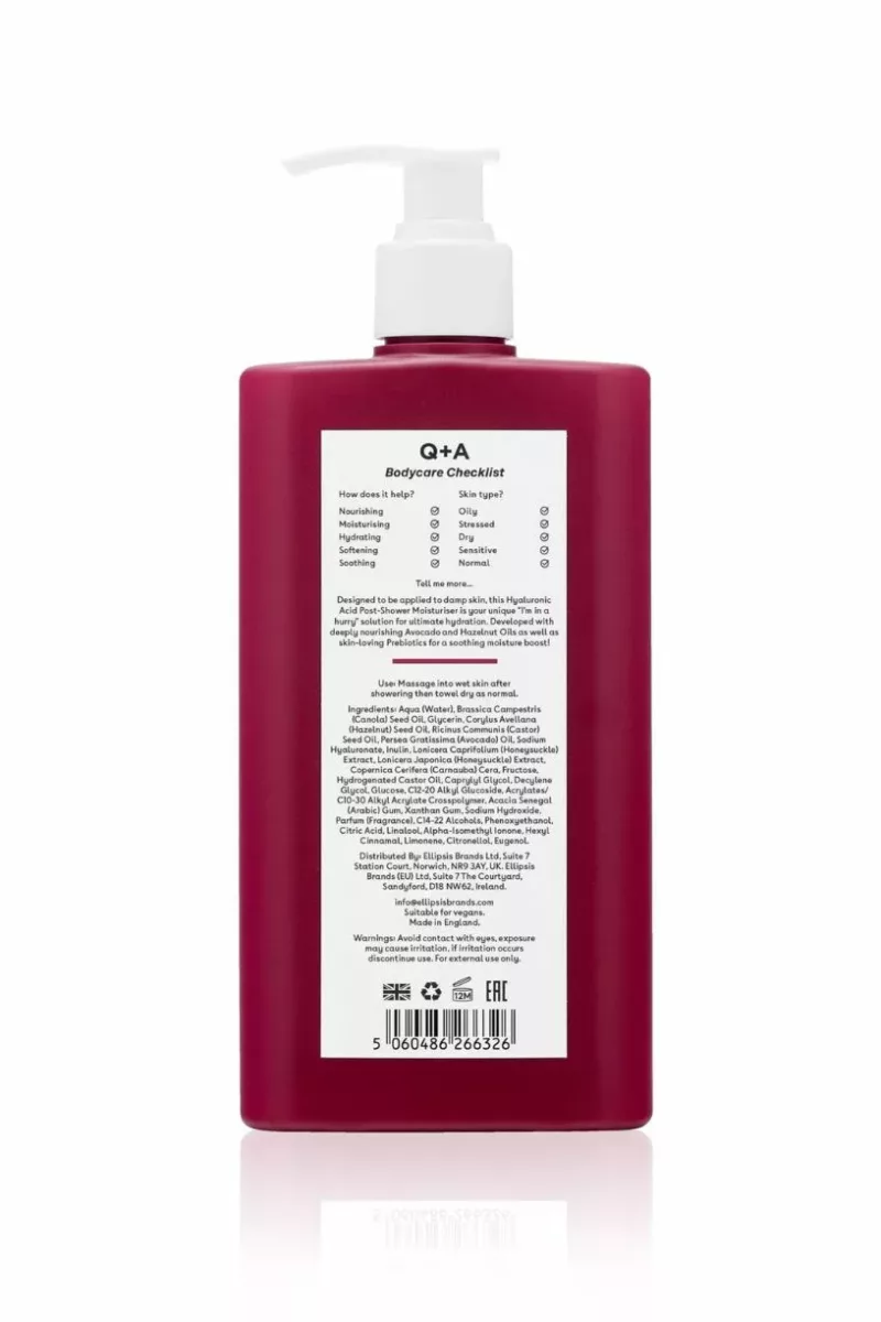 Hyaluronic Acid Post-Shower Moisturiser - 250ml - Q+A