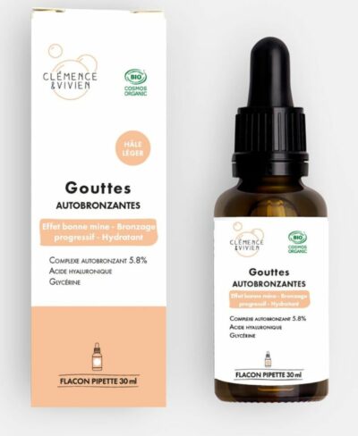 Gouttes autobronzantes hâle léger - Clémence & Vivien