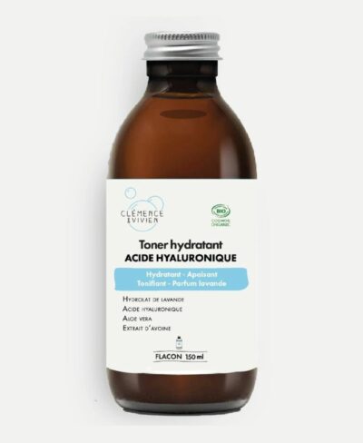 Toner hydratant à l'acide hyaluronique 150ml - Clemence & Vivien