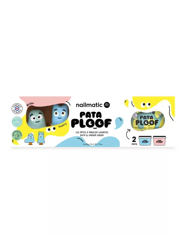 Pataploof - Coffret Pâtes à modeler lavantes rose et bleue - Nailmatic – Image 1