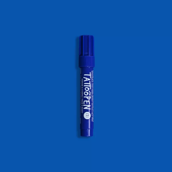 Tattoopen - Feutre de tatouage temporaire - Bleu Foncé - Nailmatic