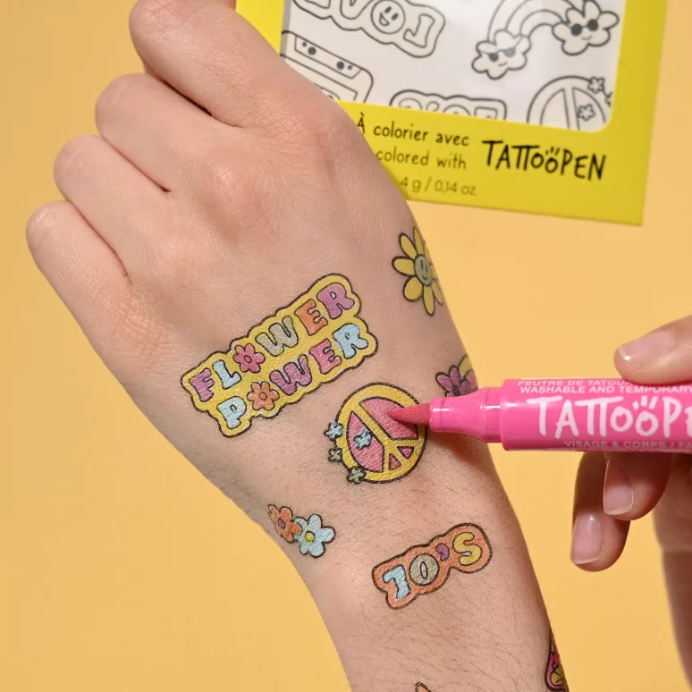 TATTOO ARTIST - Tatouages éphémères à colorier - 70