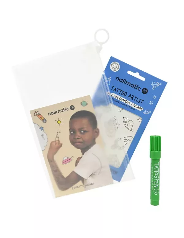 Tattoopen - Trousse Tatouages éphémères - Galaxie - Nailmatic – Image 1