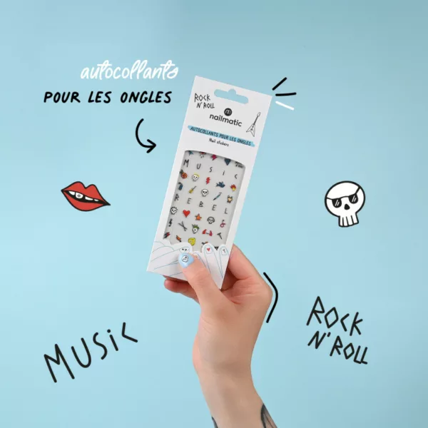 Gommettes Rock - Stickers pour ongles enfant - Nailmatic