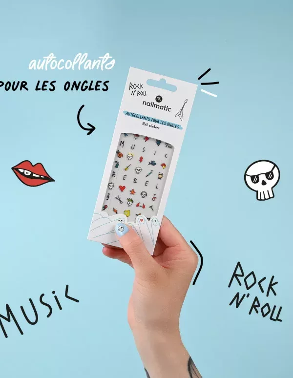 Gommettes Rock - Stickers pour ongles enfant - Nailmatic – Image 1