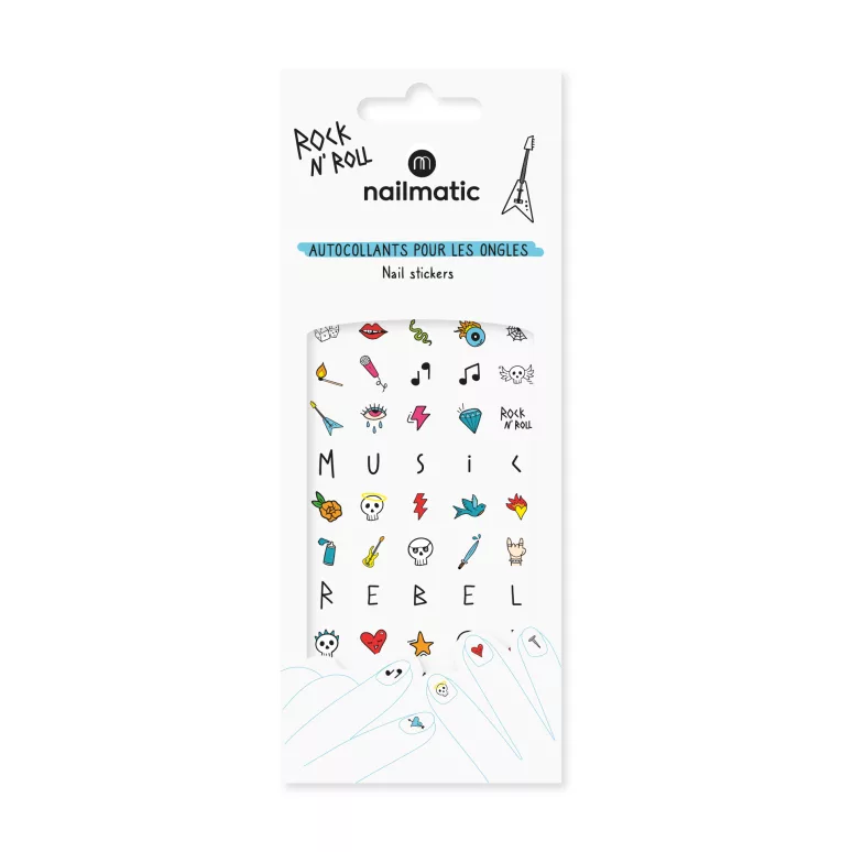Gommettes Rock - Stickers pour ongles enfant - Nailmatic