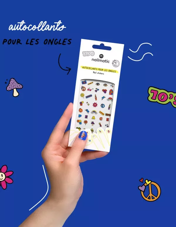 Gommettes Seventies 70's - Stickers pour ongles enfant - Nailmatic – Image 1