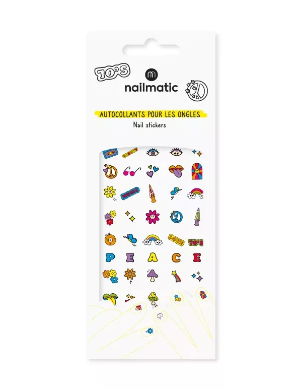 Gommettes Seventies 70's - Stickers pour ongles enfant - Nailmatic – Image 2