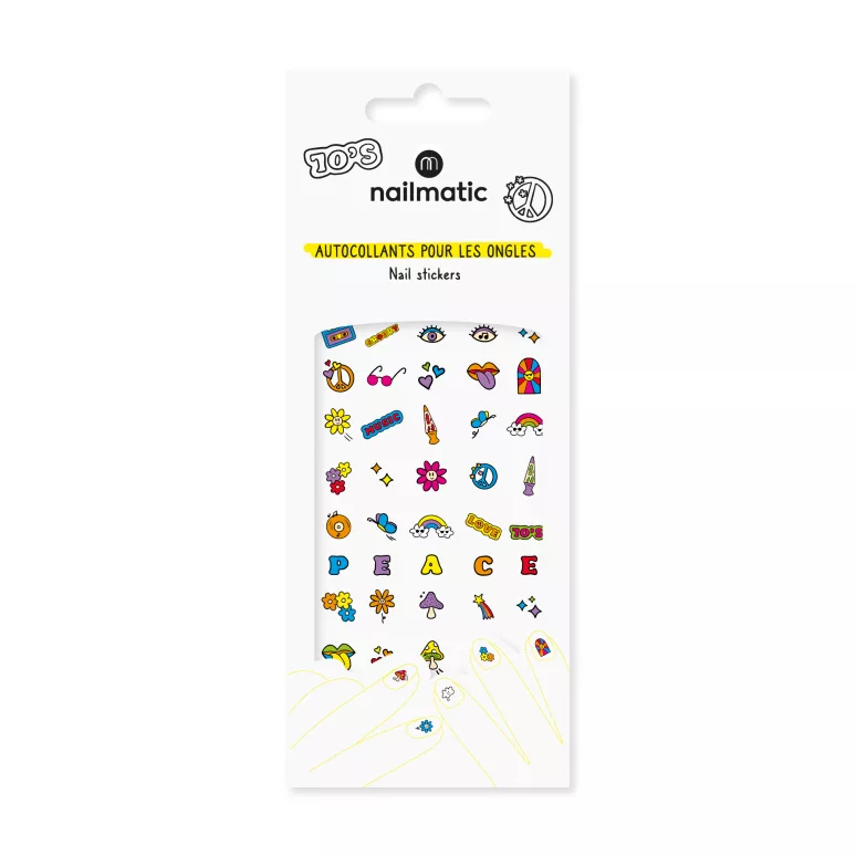 Gommettes Seventies 70's - Stickers pour ongles enfant - Nailmatic