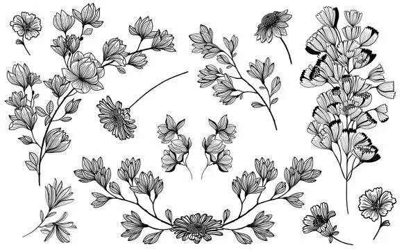 Parure de tatouages éphémères Magnolia forever - Sioou