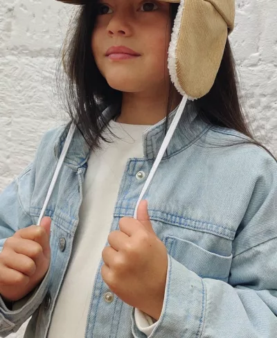 Casquette velours Cocooning sherpa avec cache-oreilles – Image 2