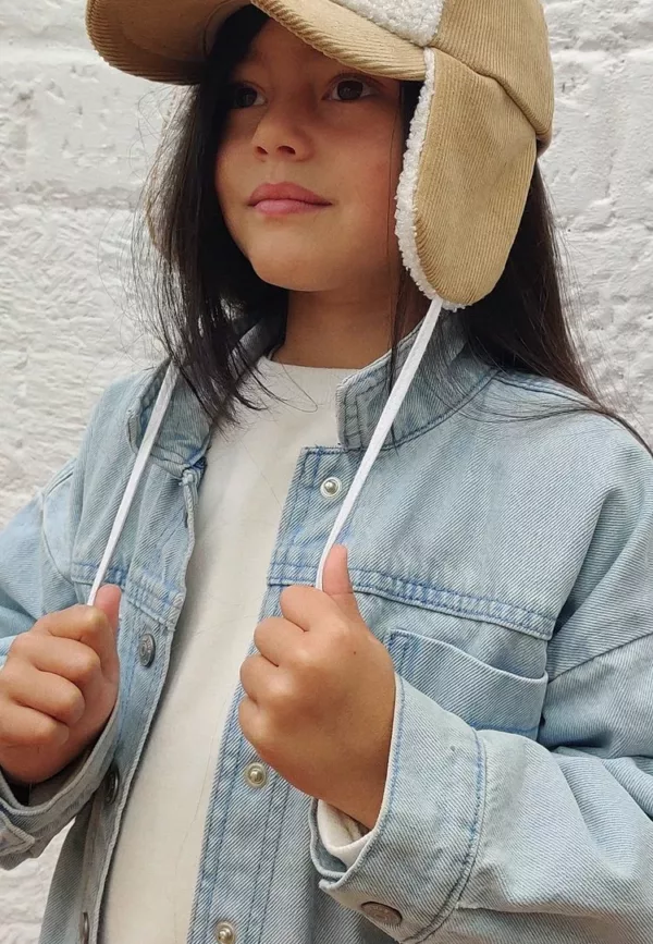 Casquette velours Cocooning sherpa avec cache-oreilles – Image 2