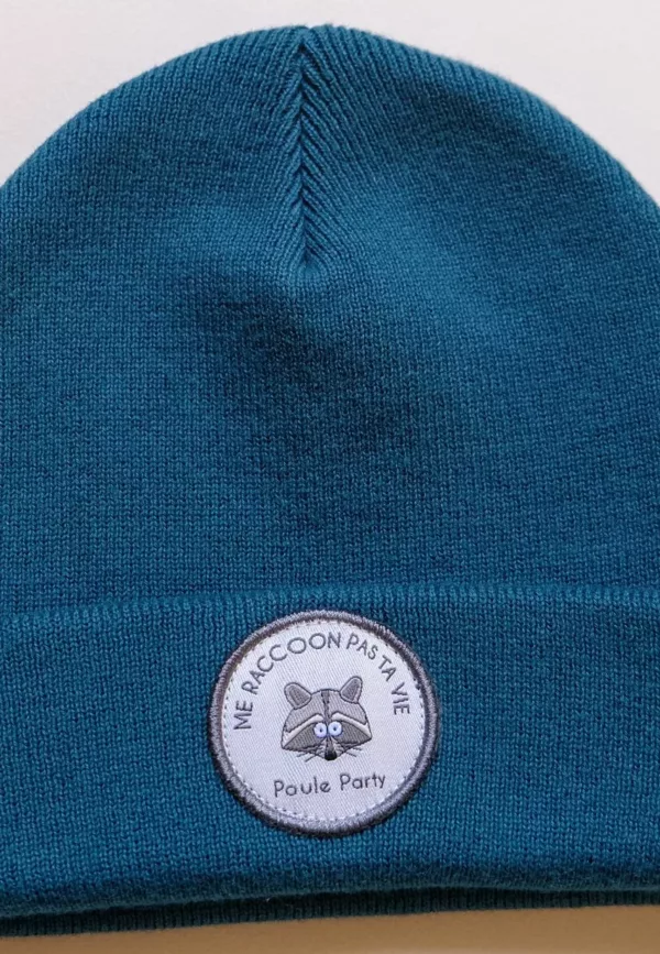 Bonnet Raccoon "Me raccoon pas ta vie" - Adulte - Poule Party – Image 1