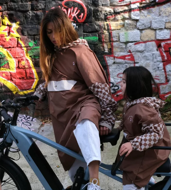 Poncho de pluie Damiers - Enfants