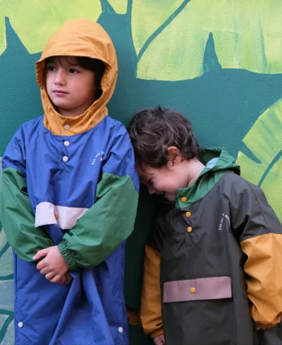 Poncho de pluie Kaki - Enfants – Image 2