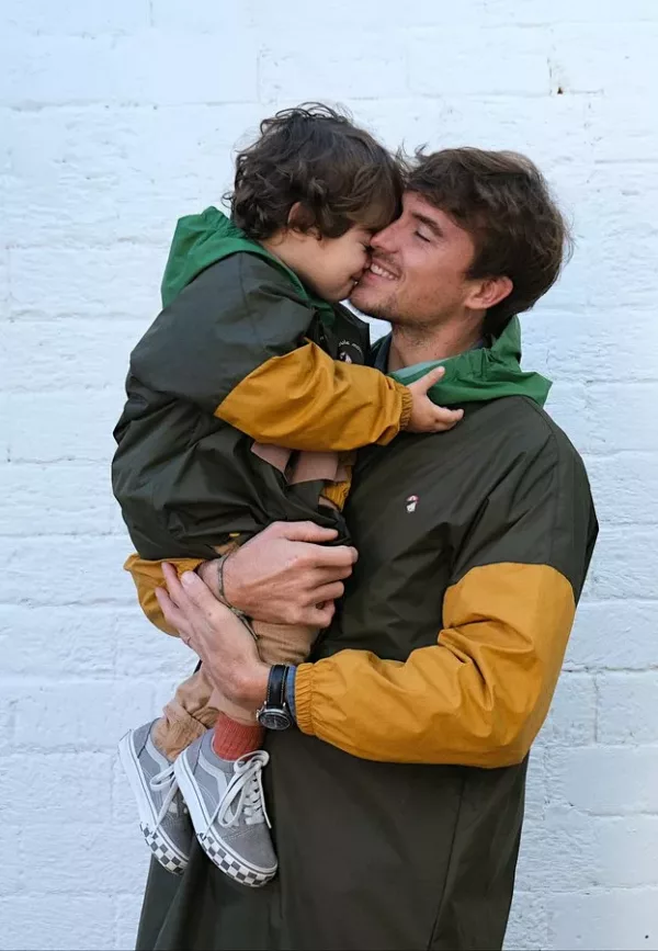 Poncho de pluie Kaki - Enfants – Image 3