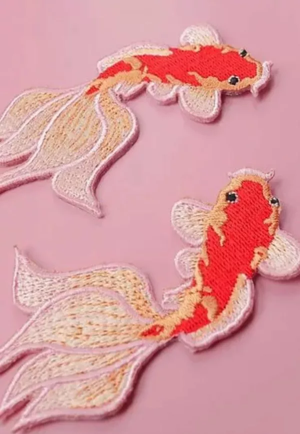 Duo de patchs thermocollants Carpe Koi - Malicieuse – Image 3