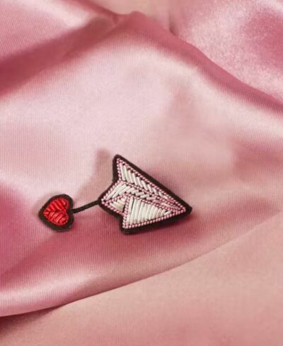 Broche Mini avion & coeur - Malicieuse