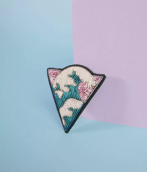 Broche Vague - Malicieuse