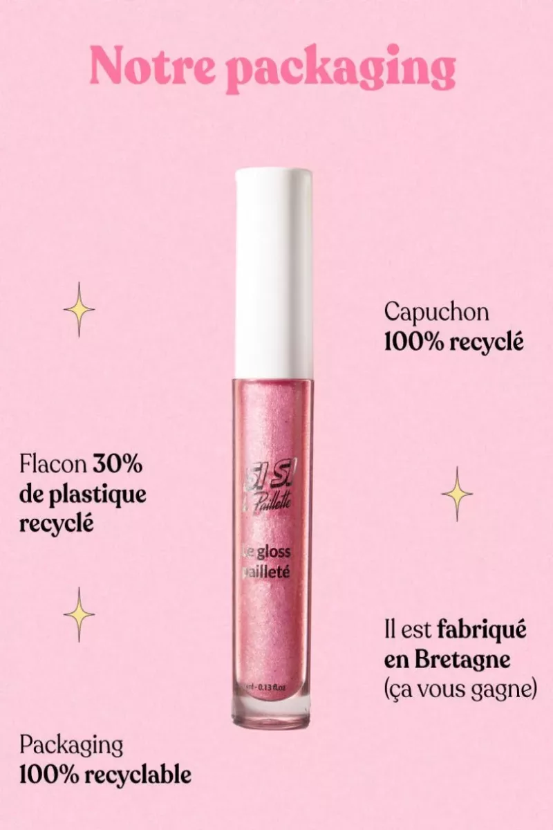 Gloss Pailleté - Rose Pamela - Si si la paillette