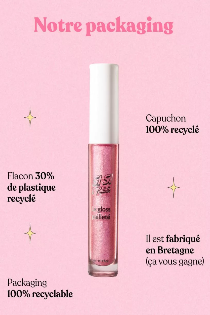 Gloss Pailleté - Rose Pamela - Si si la paillette – Image 3