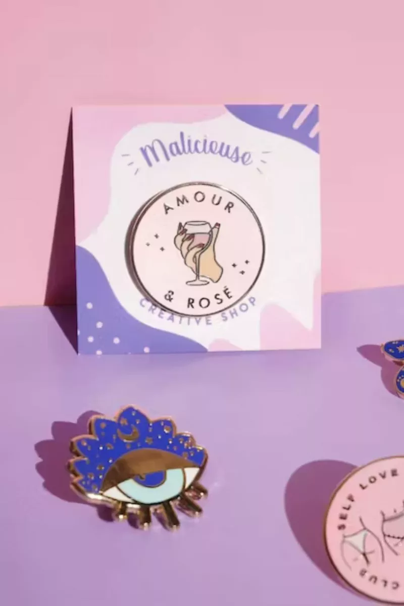 Pin's Amour & Rosé - Malicieuse