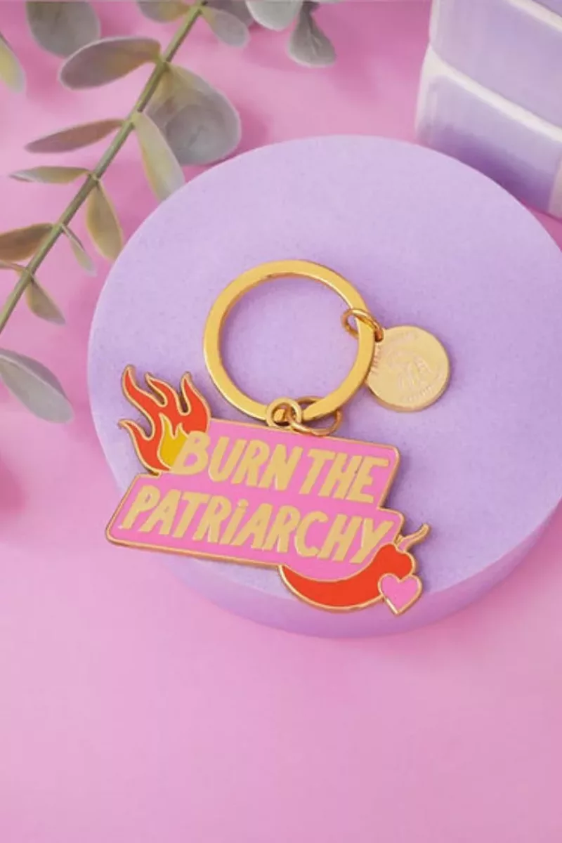 Porte-clé Burn the Patriarchy - Malicieuse