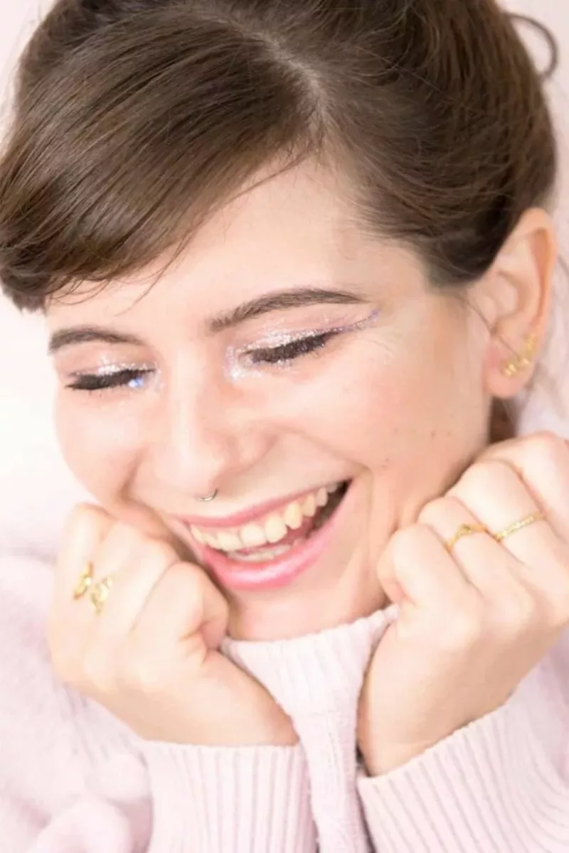 Paillettes Biodégradables 5ml  - Pure Rose Grosse - Si si la paillette