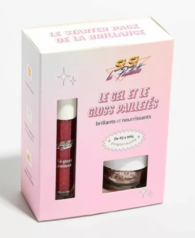 Coffret Gloss Pailleté Rubis Chéri et Gel Végas Bébé - Si si la paillette – Image 1