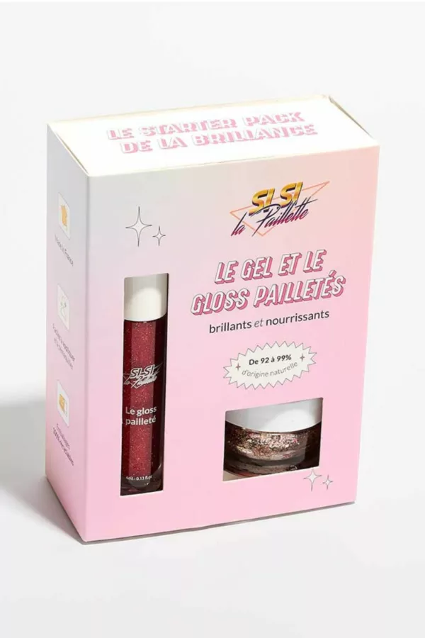Coffret Gloss Pailleté Rubis Chéri et Gel Végas Bébé - Si si la paillette