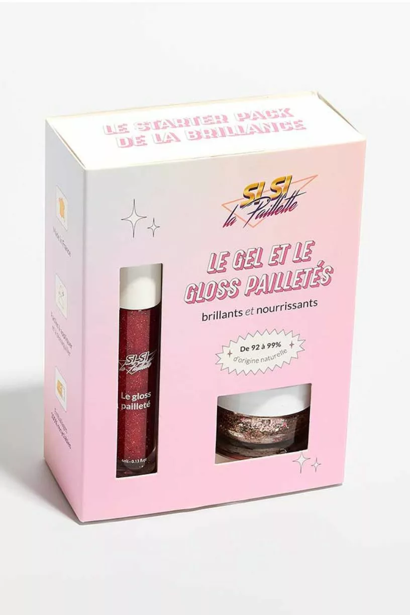 Coffret Gloss Pailleté Rubis Chéri et Gel Végas Bébé - Si si la paillette – Image 1