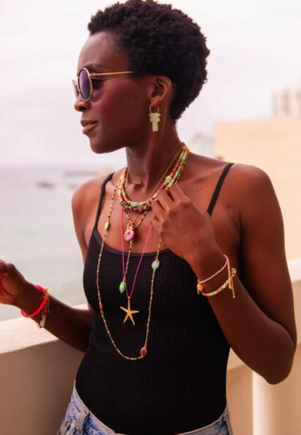 Collier cordon étoile de mer - CARLA 88 - L'atelier des dames – Image 1