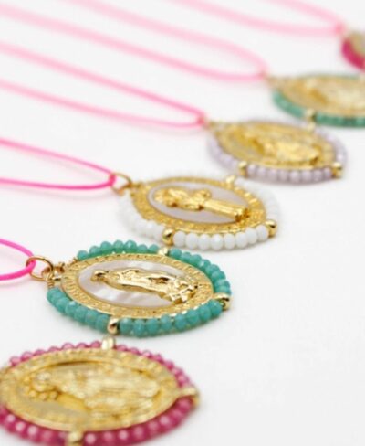 Collier cordon madone perlée - CARLA ROSE 102 - L'atelier des dames