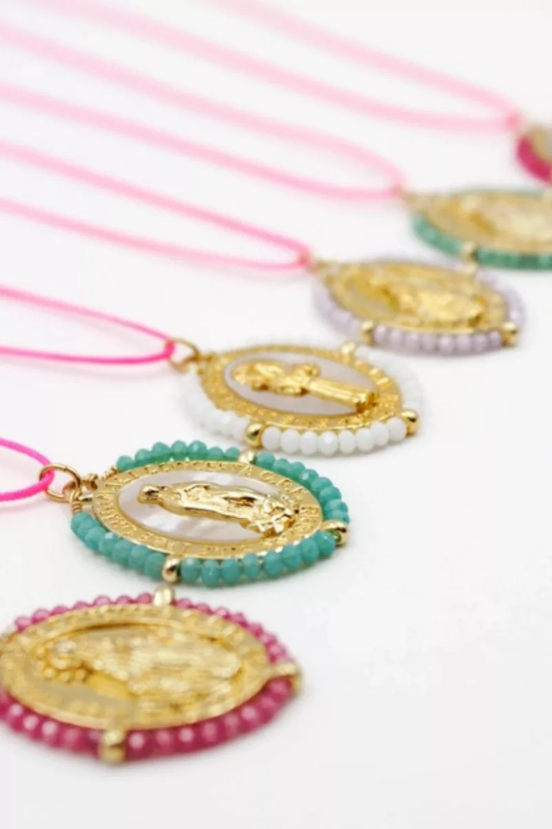 Collier cordon madone perlée - CARLA ROSE 102 - L'atelier des dames