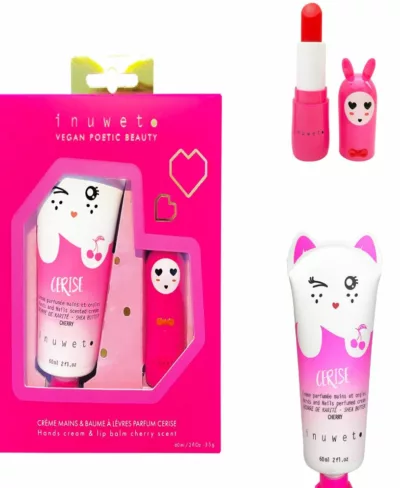 Coffret mains et baume à lèvres - Cerise - Inuwet – Image 3