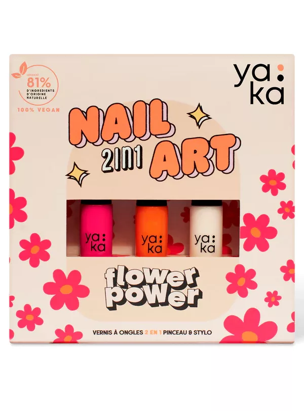 Coffret vernis à ongles 2en1 - Flower Power – Image 1