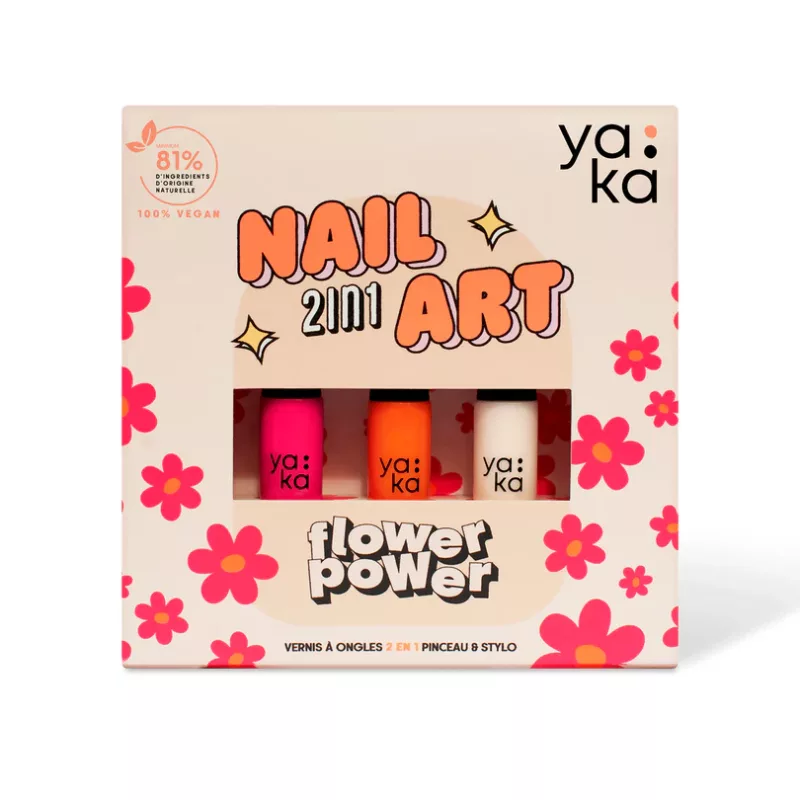 Coffret vernis à ongles 2en1 - Flower Power