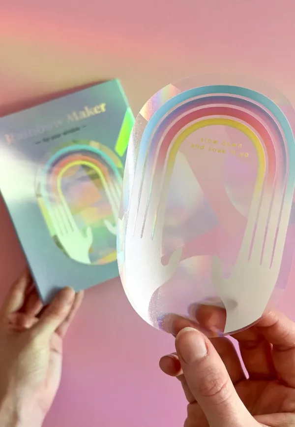 Slow down and soak it up - Sticker créateur d’arc-en-ciel – Image 1