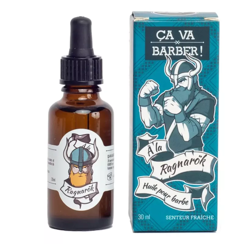 Huile pour barbe bio "A la Ragnarök" - 30 ml - Ca va barber!