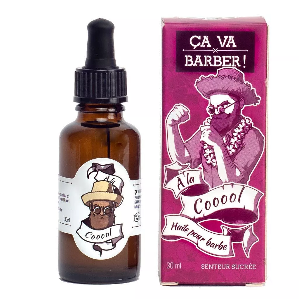 Huile pour barbe bio "A la cool" - 30 ml - – Image 1