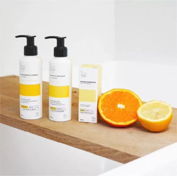 Gel nettoyant illuminant à la vitamine C