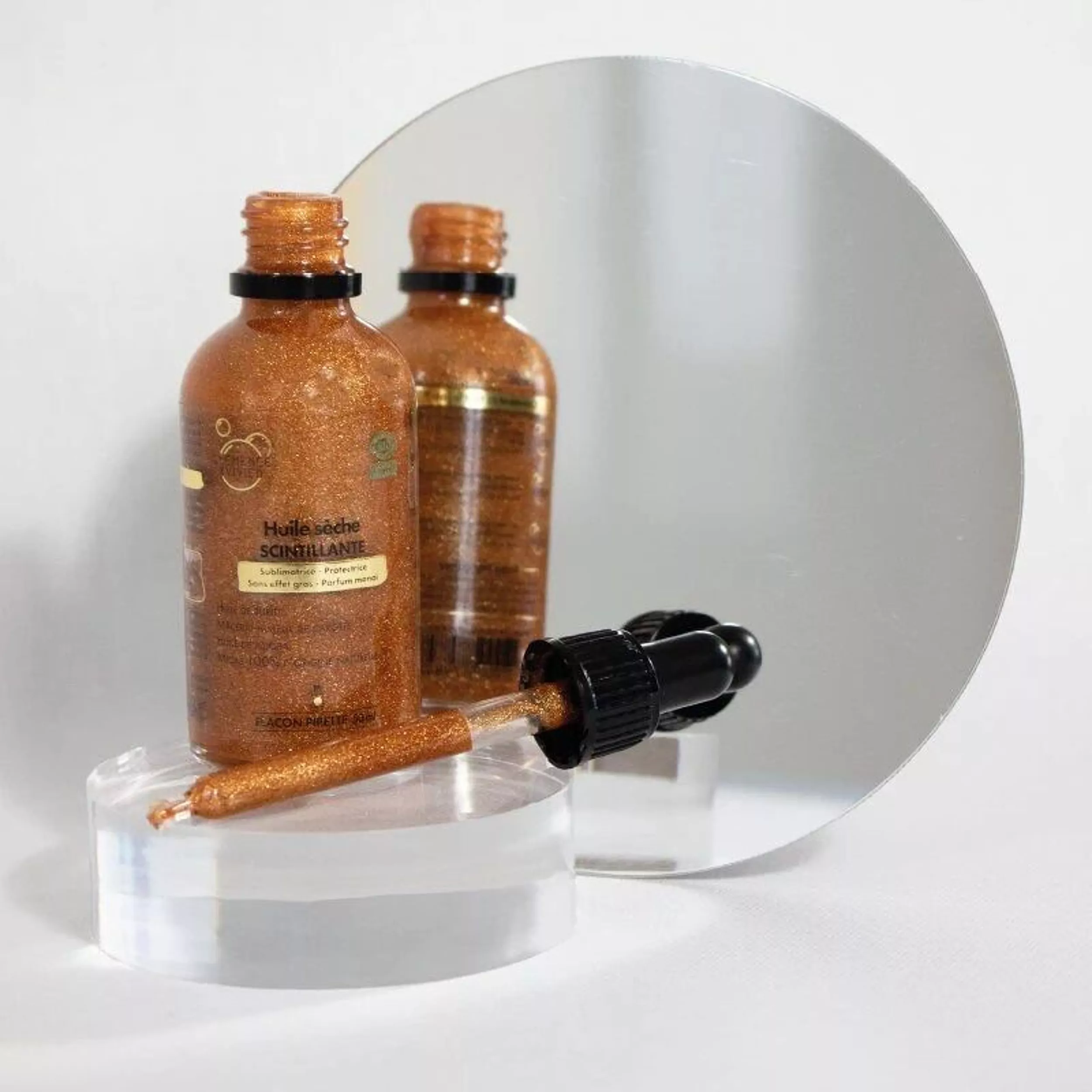Huile sèche scintillante – Image 1