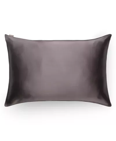 Taie oreiller en soie - Gris intense – Image 1