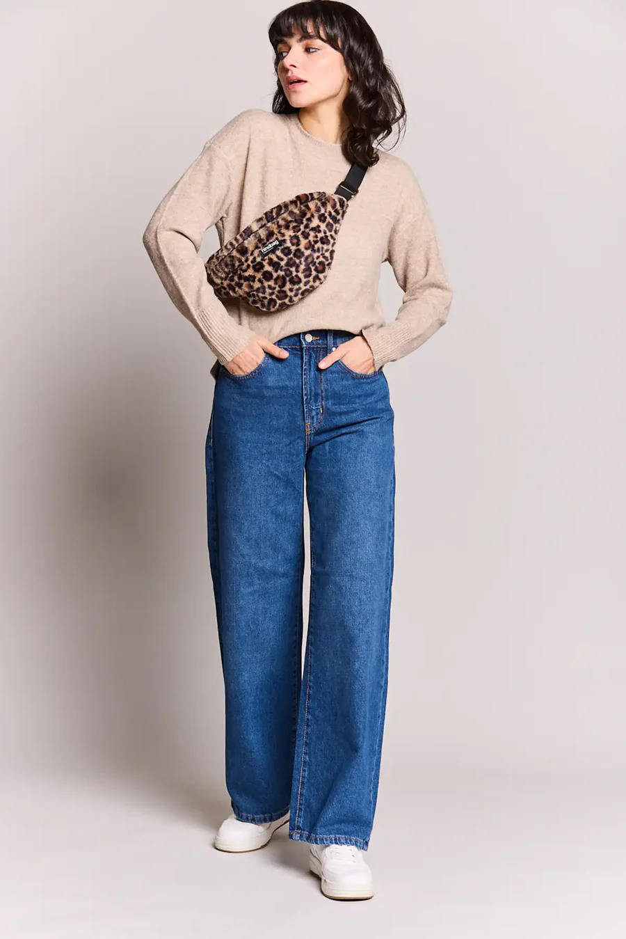 Banane Olivia - Leopard Fausse Fourrure – Image 1