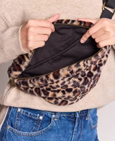 Banane Olivia - Leopard Fausse Fourrure – Image 2