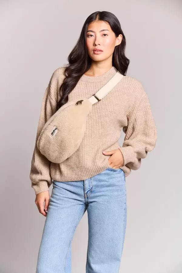 Sac Banane L Sasha - Teddy beige