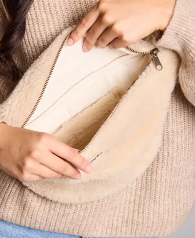 Sac Banane L Sasha - Teddy beige – Image 2