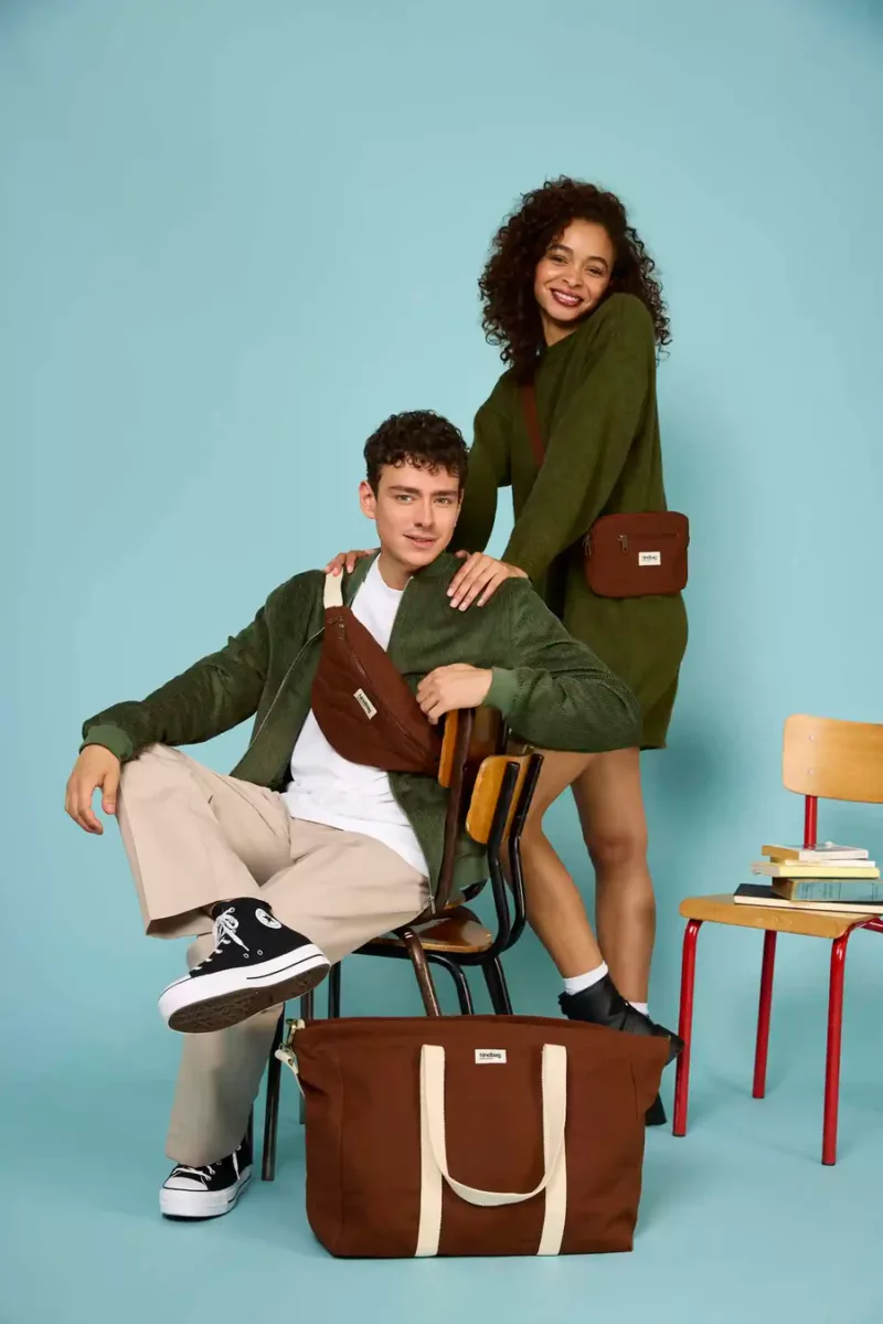 Sac banane rectangulaire Harry - Chocolat