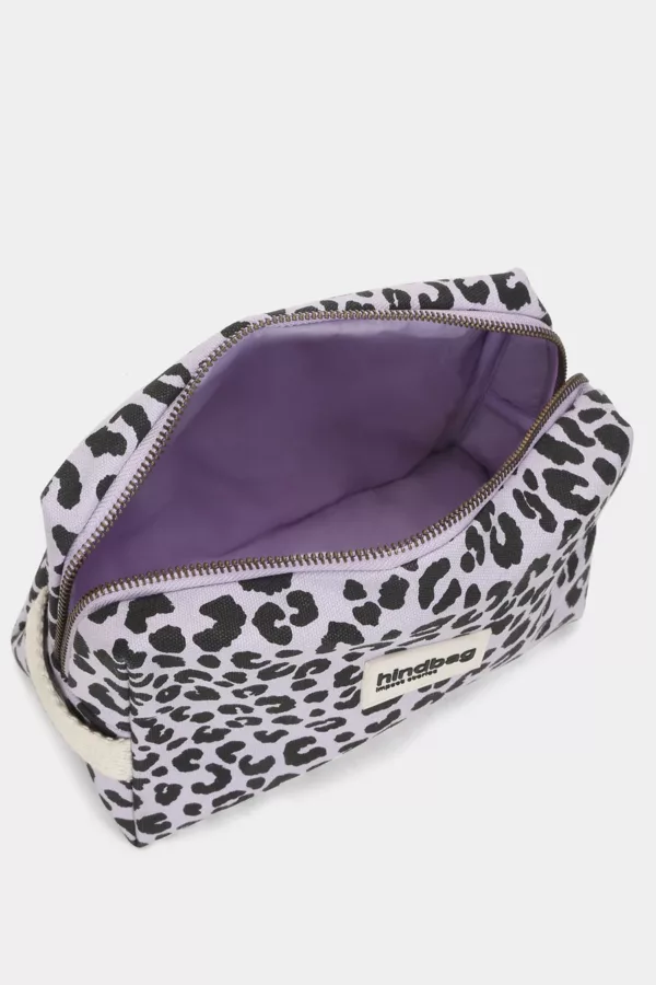 Trousse de toilette Léon - Léopard Lilas