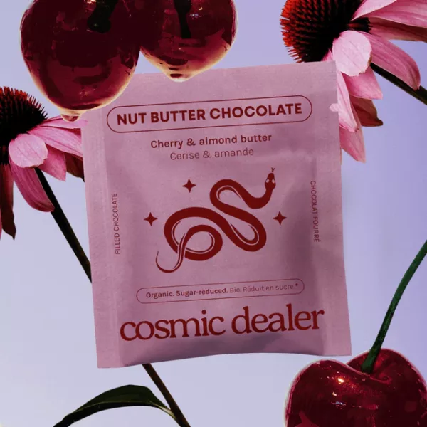 Chocolat Cerise & Purée d'Amande 20g